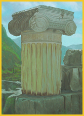 Ionic Capital Delphi in Greece