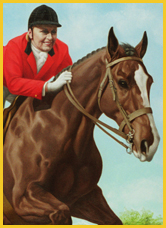 Jamie on her horse Irishman